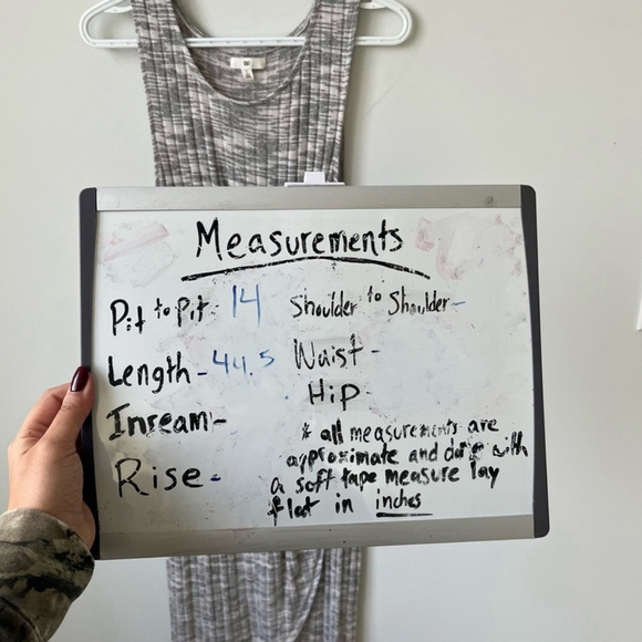 BP. Heathered Gray Sleeveless Faux wrap/tulip skirt Midi Dress size small - Picture 11 of 11